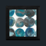 La Mer - Circles Gift Box<br><div class="desc">La Mer III by Chariklia Zarris. Pattern that features blue-ish watercolor circles.</div>