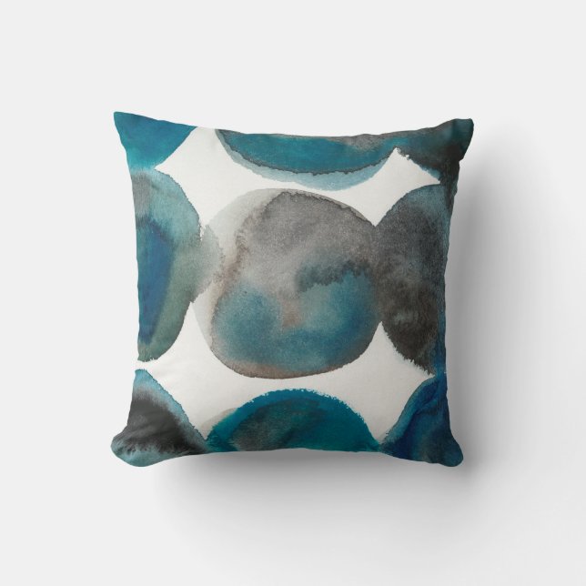 La Mer - Circles Throw Pillow (Front)