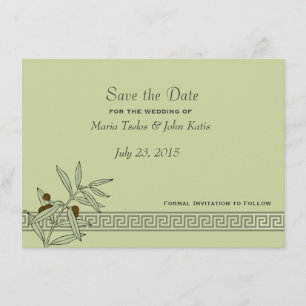 La mer Égée Sauvez la date Invitation