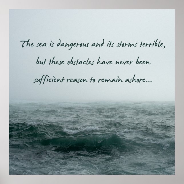 La mer est dangereuse Magellan Citation Poster (Devant)