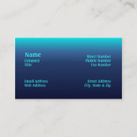 La mer modifie la tonalité le carte de visite