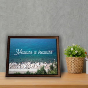 La mesure est une affiche de proverbe au trésor