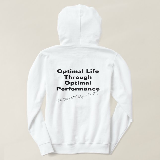 LA MÉTHODE YASS - Sweat - shirt à capuche féminine (Design dos)