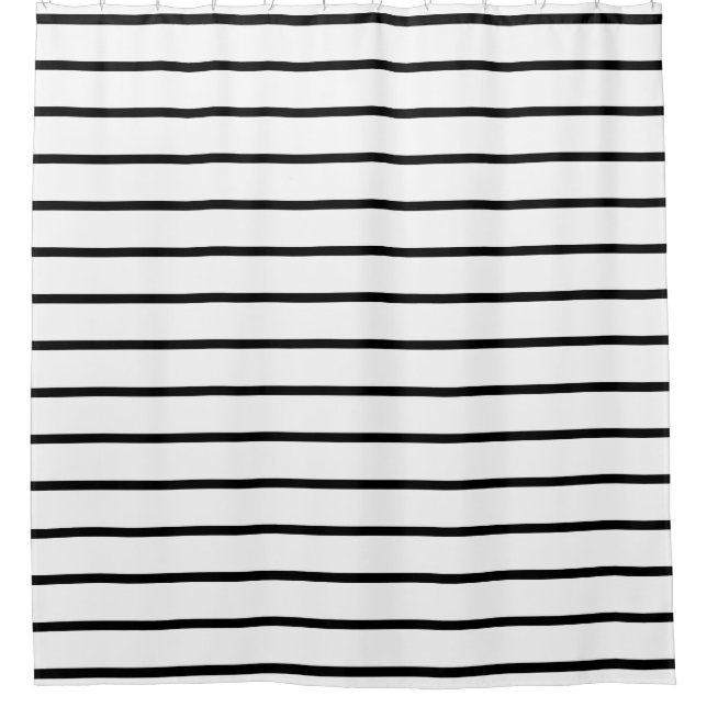 La mode noire et blanche barre des rideaux en (Devant)