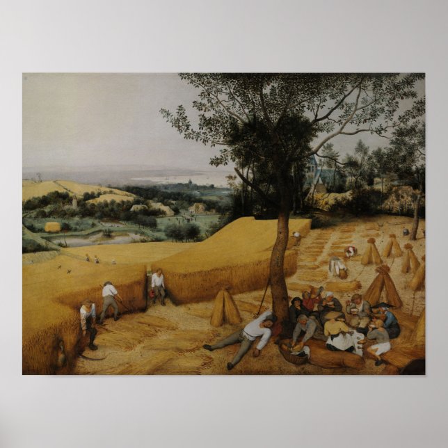 La moissonneuse de Bruegel l'Ancien - Poster (Devant)