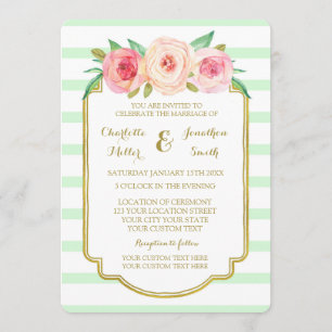 La Monnaie Florale Rose frappe les invitations au