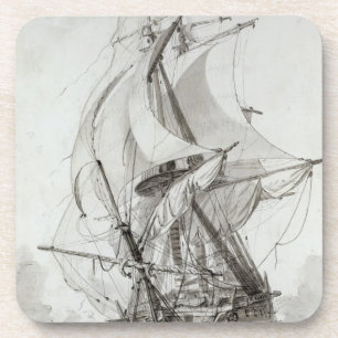 La Montagne, c.1794 (w/c pen & ink) Coaster