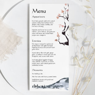 La montagne Sakura   Menu plat Mariage Décontracté