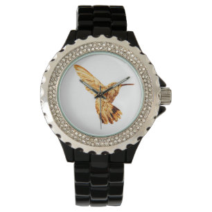 La montre des femmes de colibri d'or