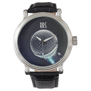 La montre du chanteur de monogramme personnalisé