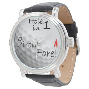 la montre du golfeur rouge de chiot