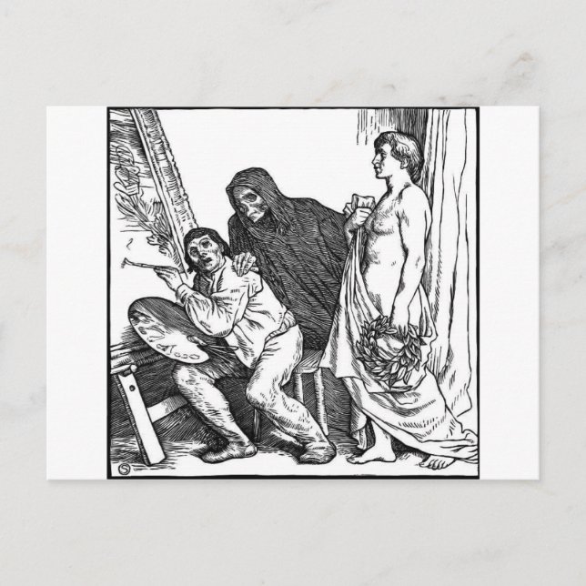 La mort et la carte postale du peintre (Devant)