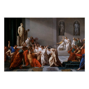 La morte di Cesare by Vincenzo Camuccini Poster