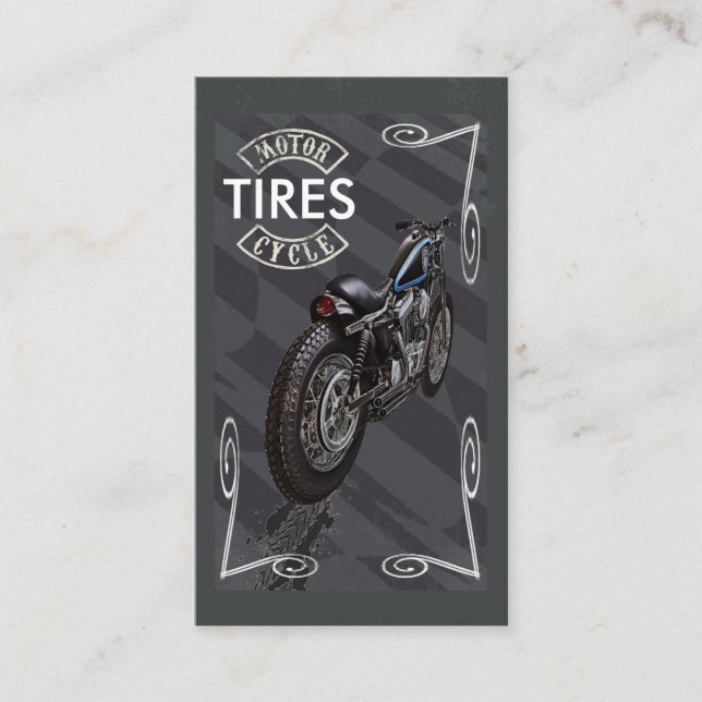 La moto fatigue le carte de visite (Devant)