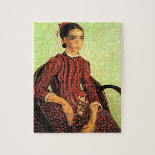 La Mousme, Sitting by Vincent van Gogh Jigsaw Puzzle