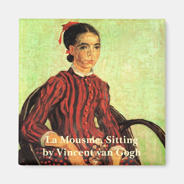 La Mousme, Sitting by Vincent van Gogh Magnet (Front)