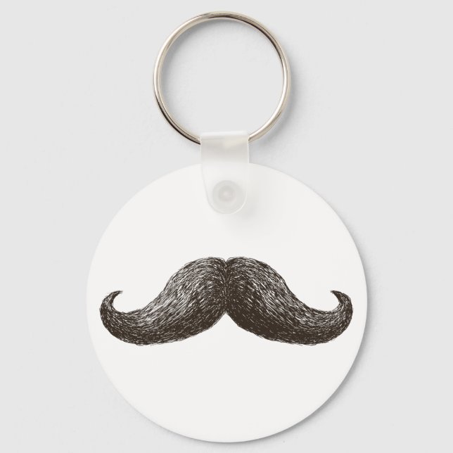 La Moustache (Light) Keychain (Front)
