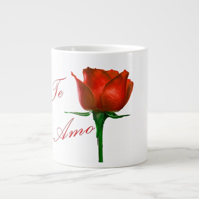 La Mug de café Rose Amo (Devant)