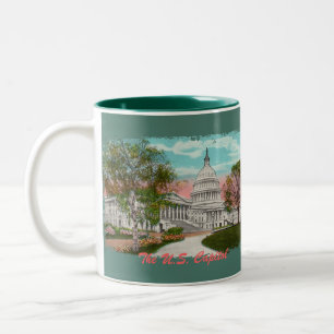 La Mug de café Vintage du Capitol américain