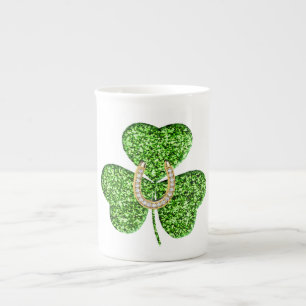 La Mug De La Chine De L'Os Et Du shamrock Et Du Co