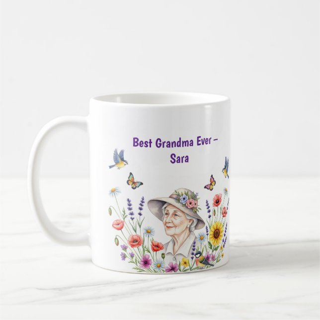 La Mug florale de grand-mère (Gauche)