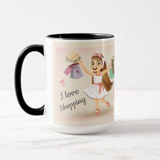 La Mug "I Love Shopping" de Cleo (Gauche)