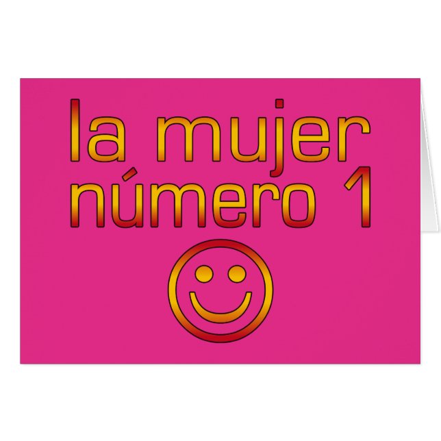 La Mujer Número 1 - La femme numéro 1 en espagnol (Devant Horizontal)