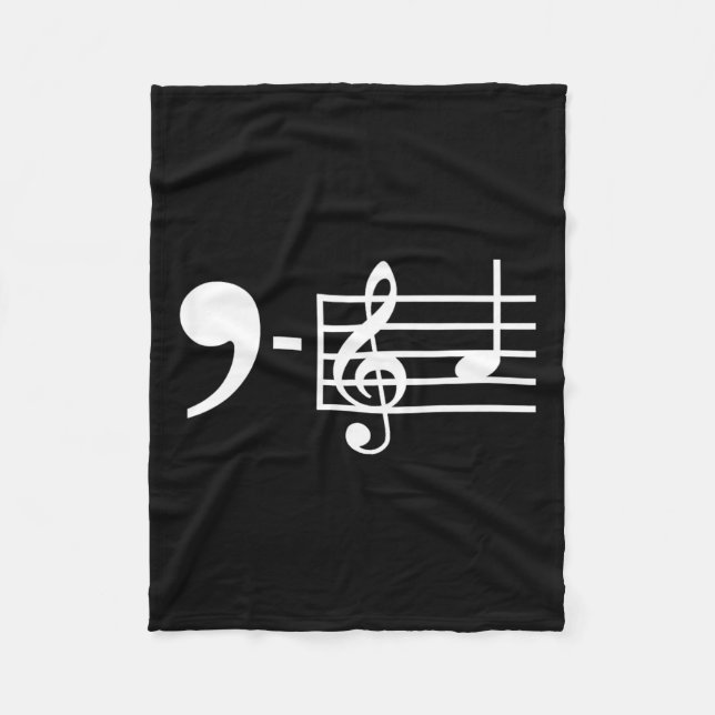 La Music Notes Kamala Harris Supporter Music Teach Fleece Blanket (Front)
