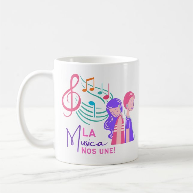 La musica nos une coffee mug (Left)