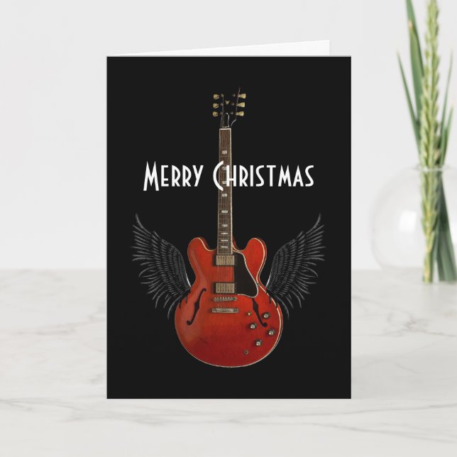 La musique est carte de voeux de Noël de ciel (Devant)
