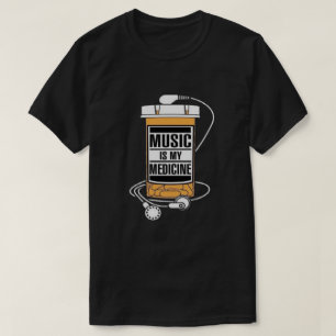 La musique est mon T-shirt de médecine