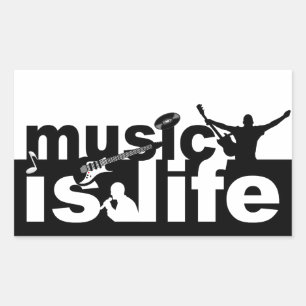 La musique est un autocollant de vie