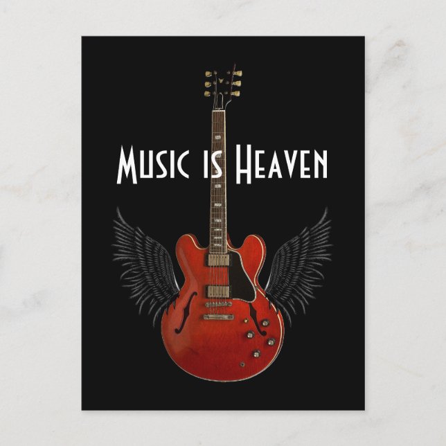 La musique est une carte postale paradis (Devant)