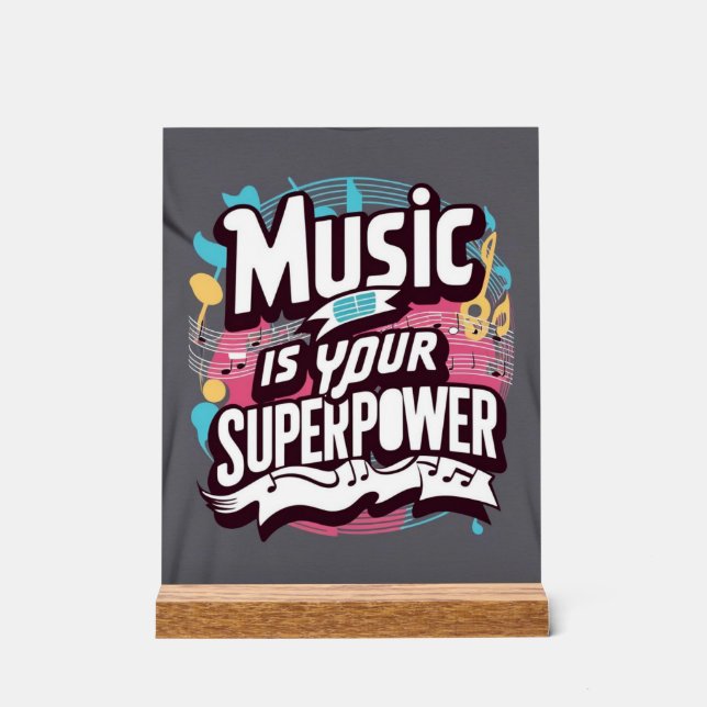 La musique est votre superpuissance (Recto)
