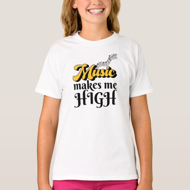 La Musique Me Fait T-Shirt Haut (Devant)