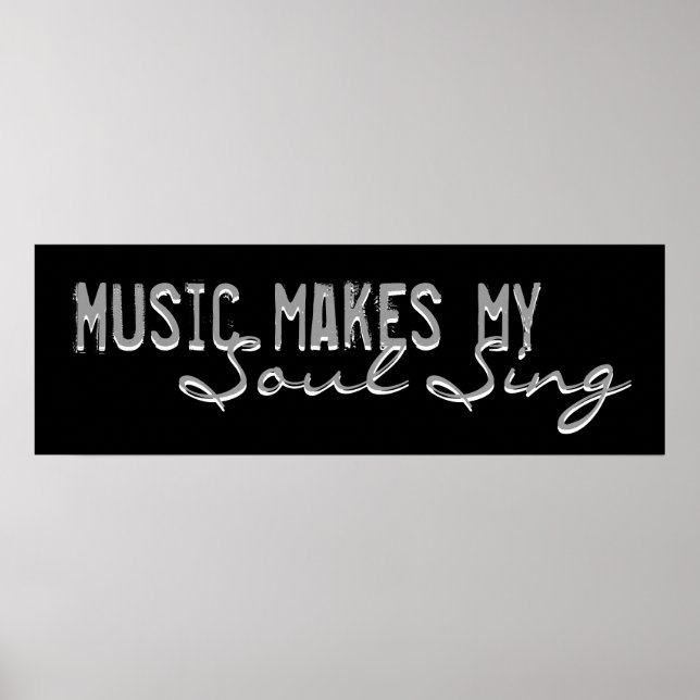 La Musique Met Mon Soul Chanter Poster (Devant)