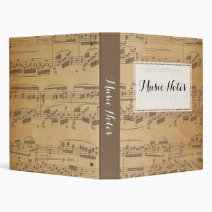 La musique note le classeur fait sur commande