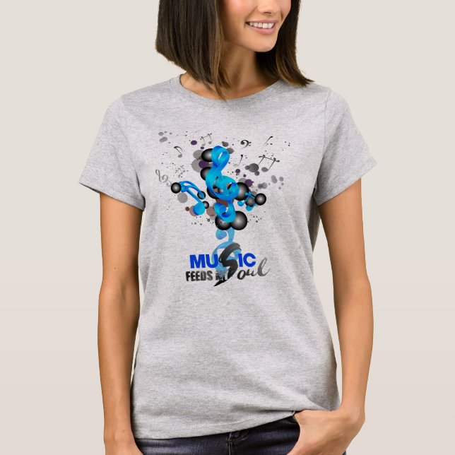 La musique nourrit mon âme | T-shirt femme (Devant)