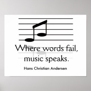 La musique parle - impression d'art