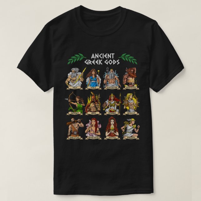 La mythologie grecque Dieux T-shirt Grèce antique (Design devant)