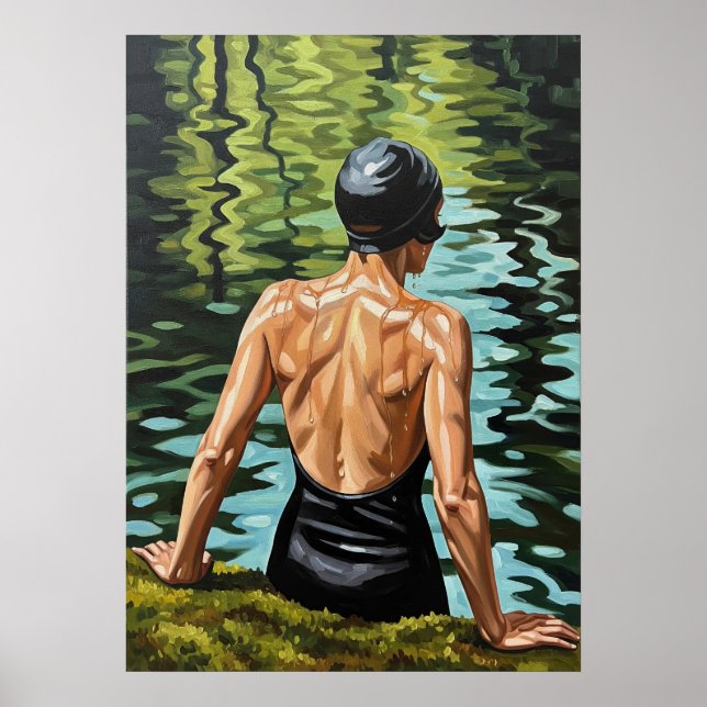 LA NAGEUSE DE LA RIVIÈRE (The River Swimmer) - Ori Poster (Front)