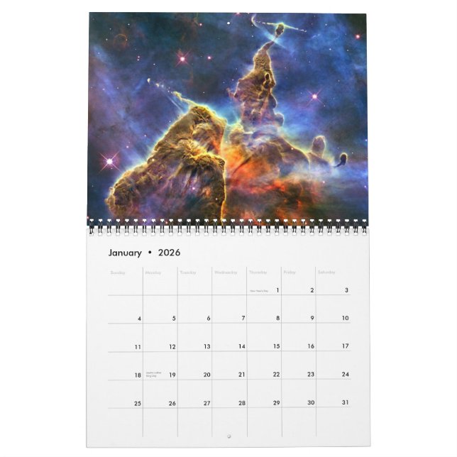La NASA 2015 de calendrier d'astronomie d'espace (Jan 2026)