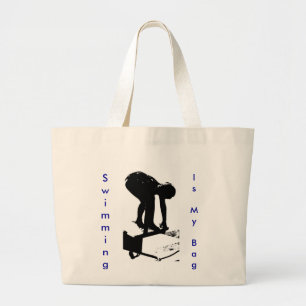 "La natation est mon sac" Sac en toile
