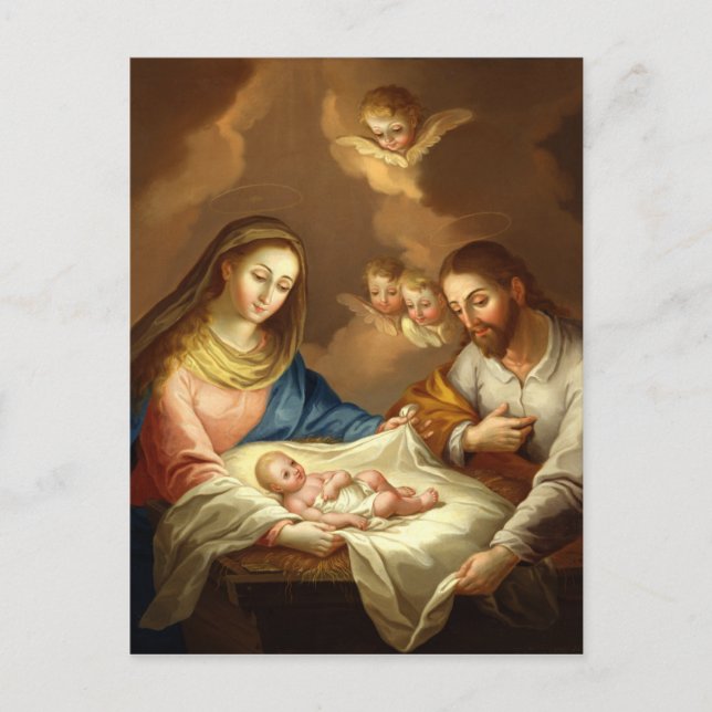 "La Natividad" art postcard (Front)