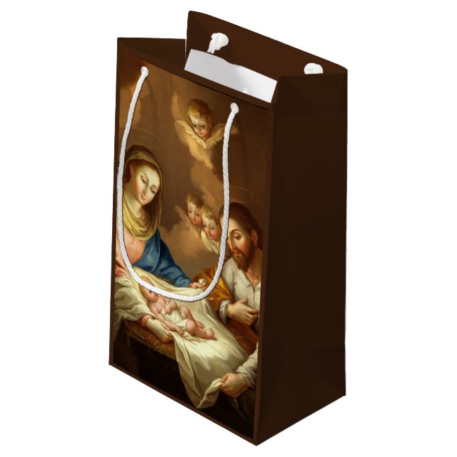 "La Natividad" Christmas gift bag (Back Angled)