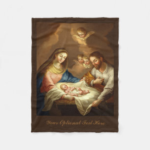"La Natividad" custom fleece blanket