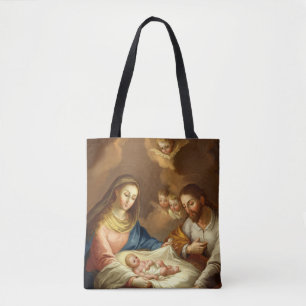 "La Natividad" religious art bags