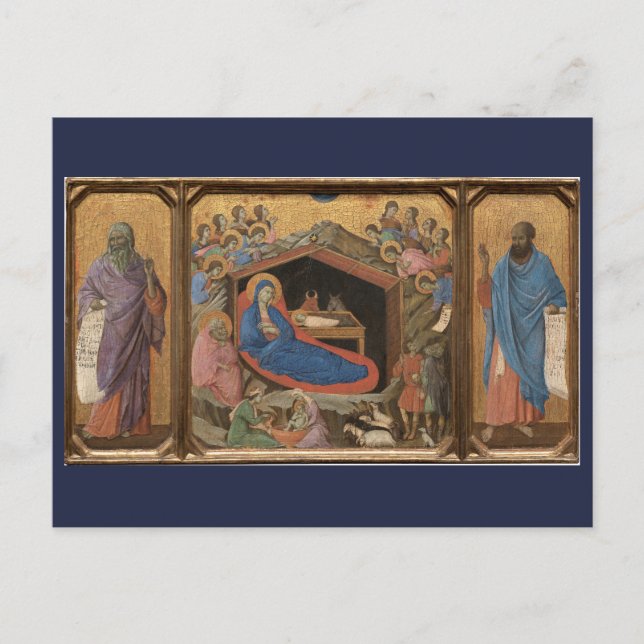 La Nativité 1308 | Carte postale Blue Beach Song™ (Devant)