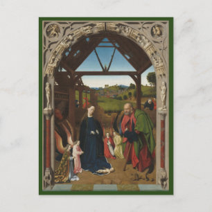 La Nativité c.1450 Carte postale Blue Beach Song