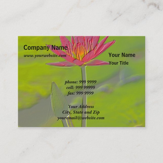La nature/Faux intact de Lotus gravent le carte de (Devant)